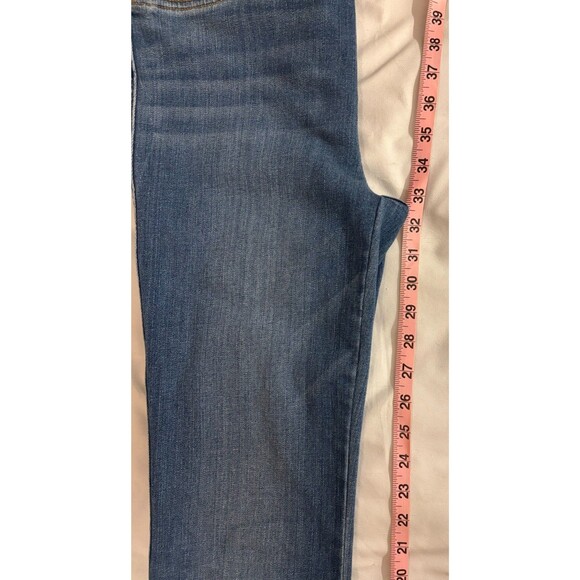 SPANX FLARE Pull On Denim Jeans VINTAGE INDIGO Medium Blue Sz Medium - Picture 8 of 8